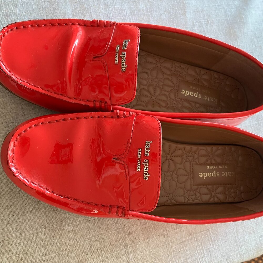 Kate Spade Deck Patent Moccasins - Size 39.5